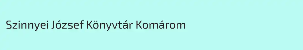 Szinnyei József Könyvtár Komárom